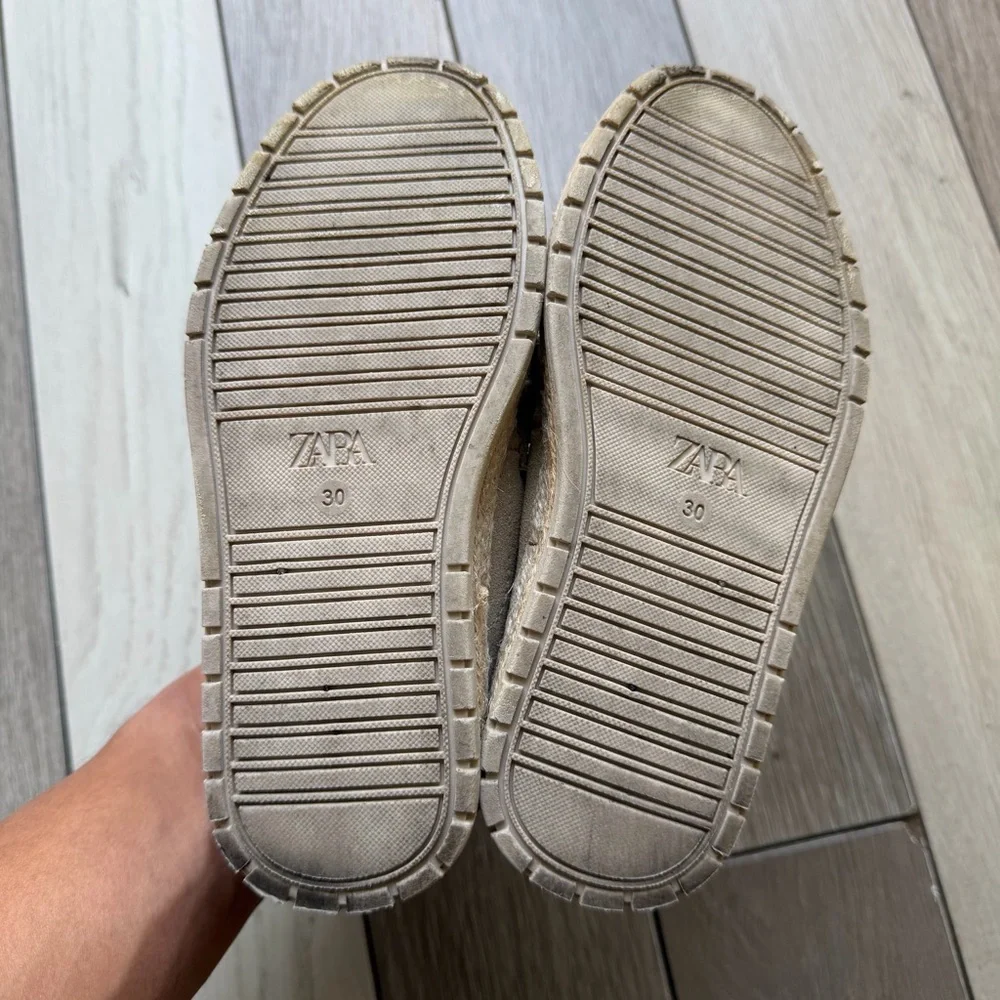 Zara Kids Beige Moccasins